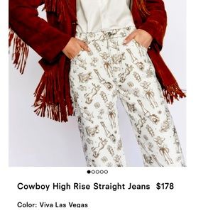 Reformation Cowboy High Rise Straight Jeans